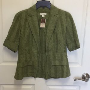 Green Coldwater Creek short sleeved blazer!